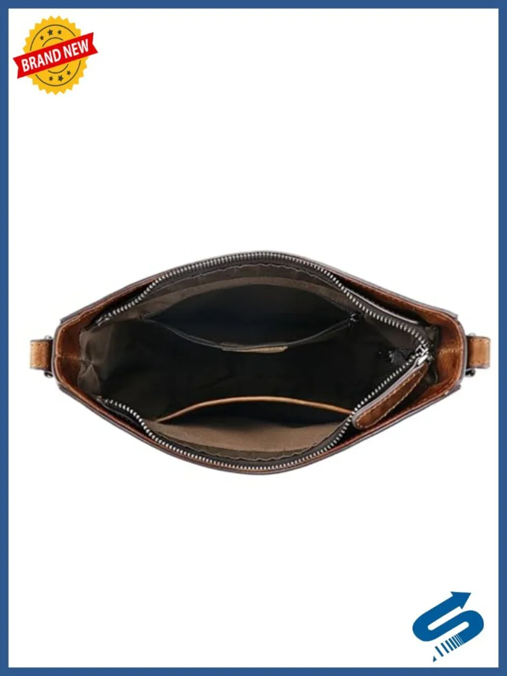 Genuine Leather Crossbody Satchel Handbag Top Handle Purse
